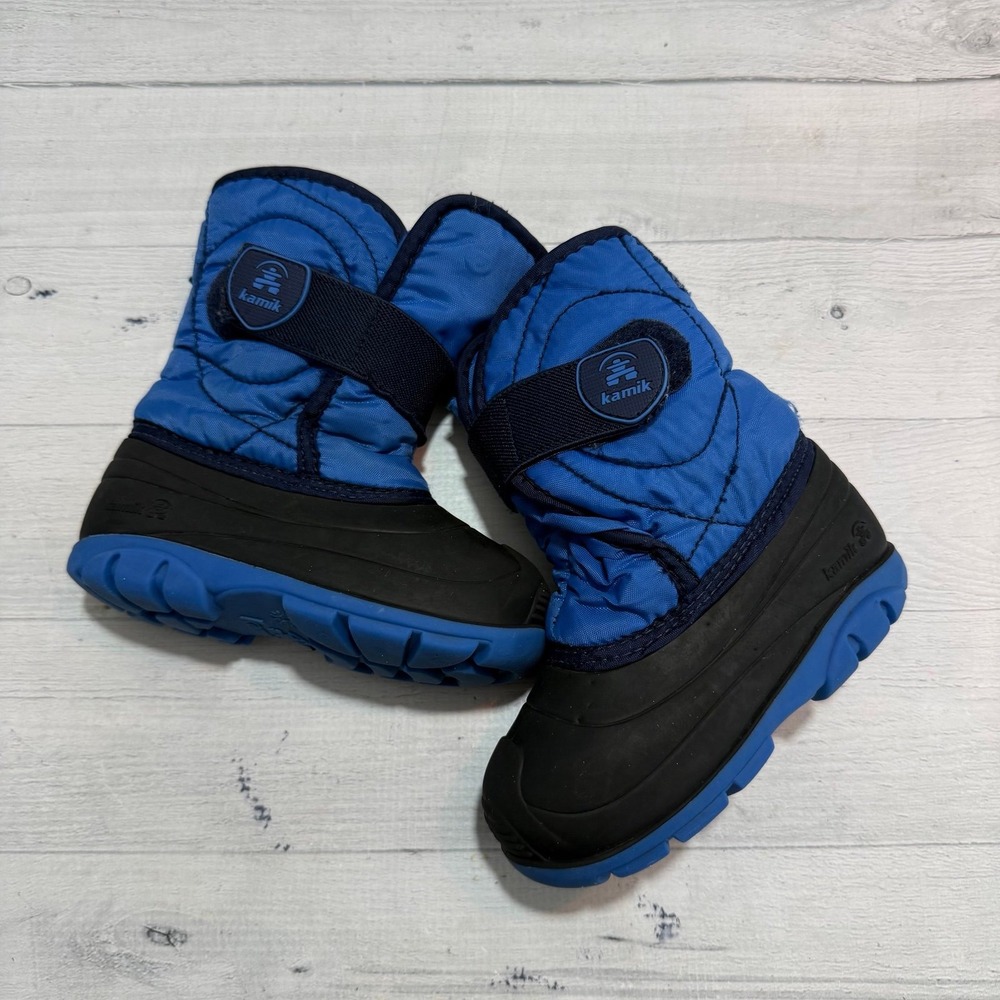 Kamik snowbug toddler winter boots blue little kids size 8